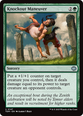 Magic: The Gathering - Knockout Maneuver Foil - Tarkir: Dragonstorm