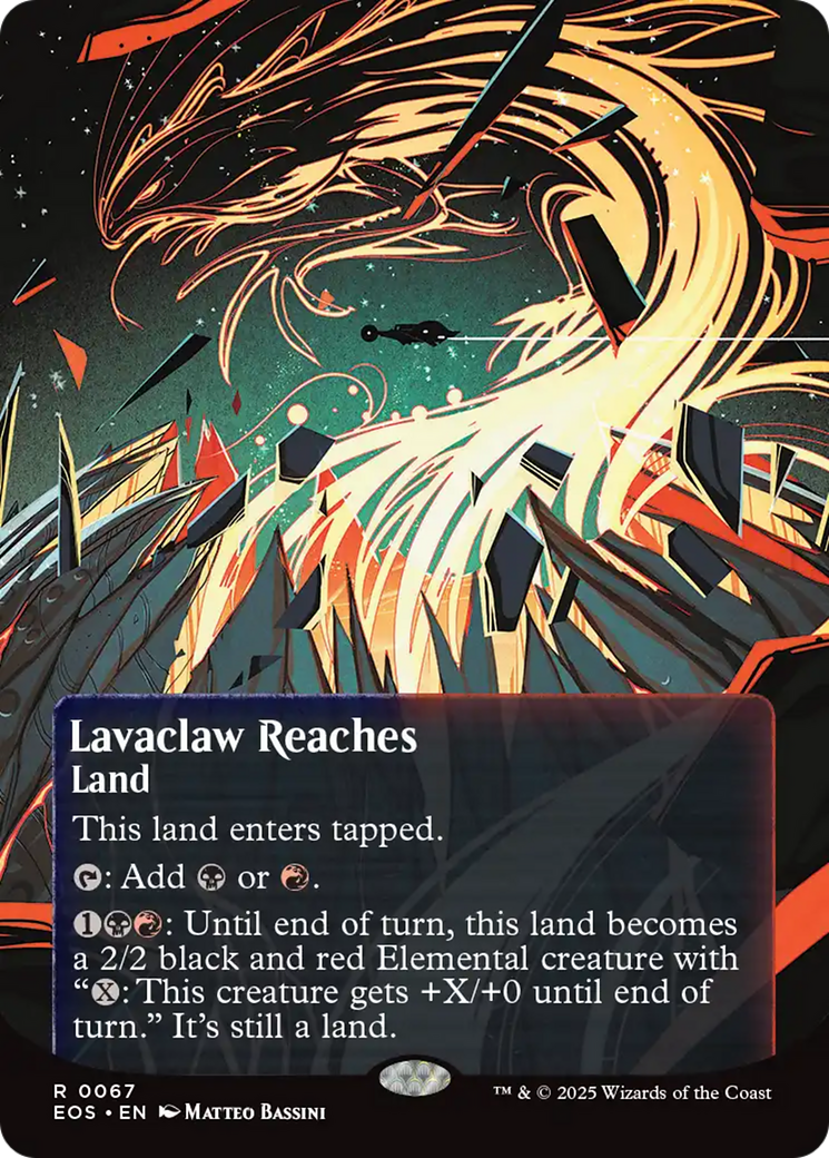 Magic: The Gathering - Lavaclaw Reaches Foil - Edge of Eternities: Stellar Sights