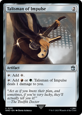 Magic: The Gathering - Talisman of Impulse Foil - Doctor Who