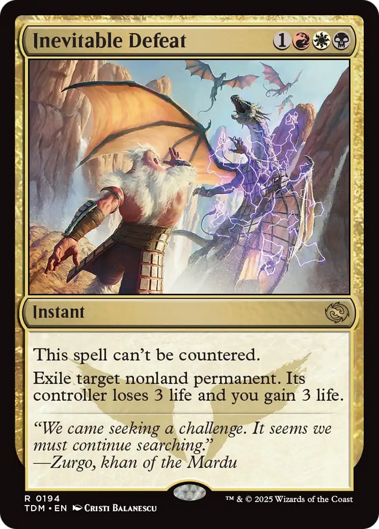 Magic: The Gathering - Inevitable Defeat - Tarkir: Dragonstorm
