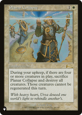 Magic: The Gathering - Planar Collapse - The List