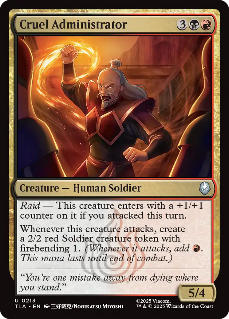 Magic: The Gathering - Cruel Administrator Foil - Avatar: The Last Airbender
