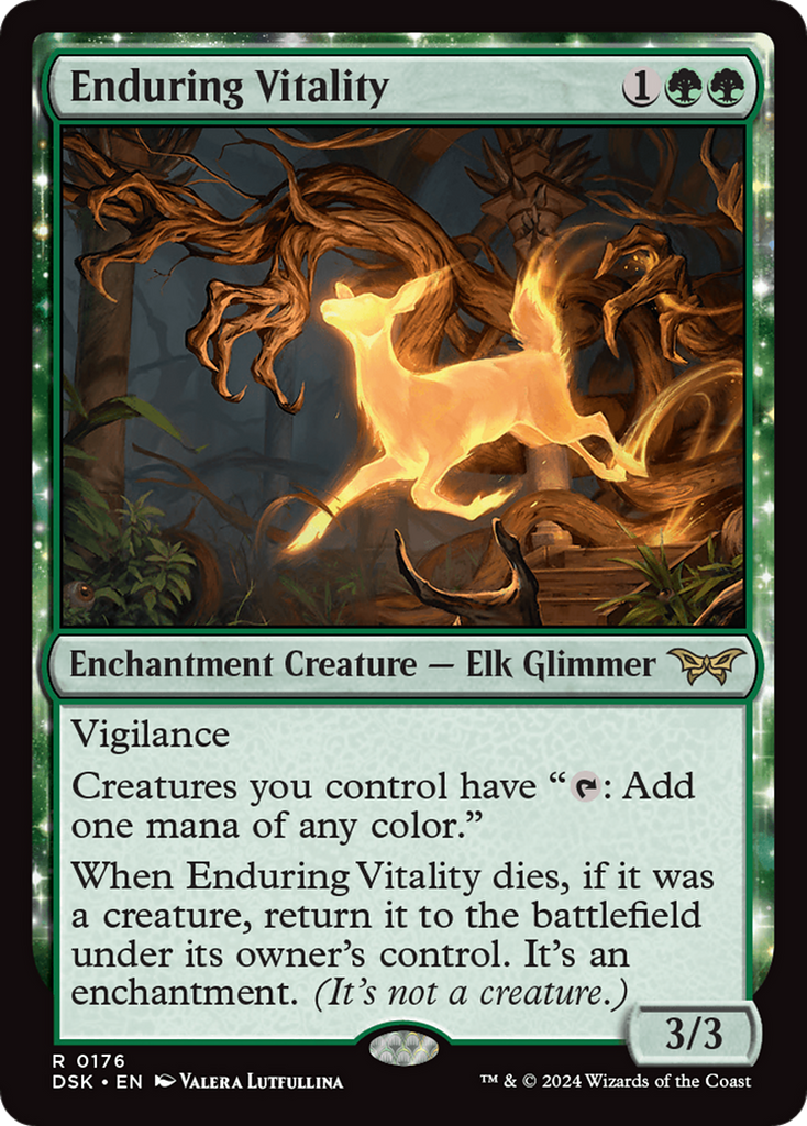 Magic: The Gathering - Enduring Vitality Foil - Duskmourn: House of Horror