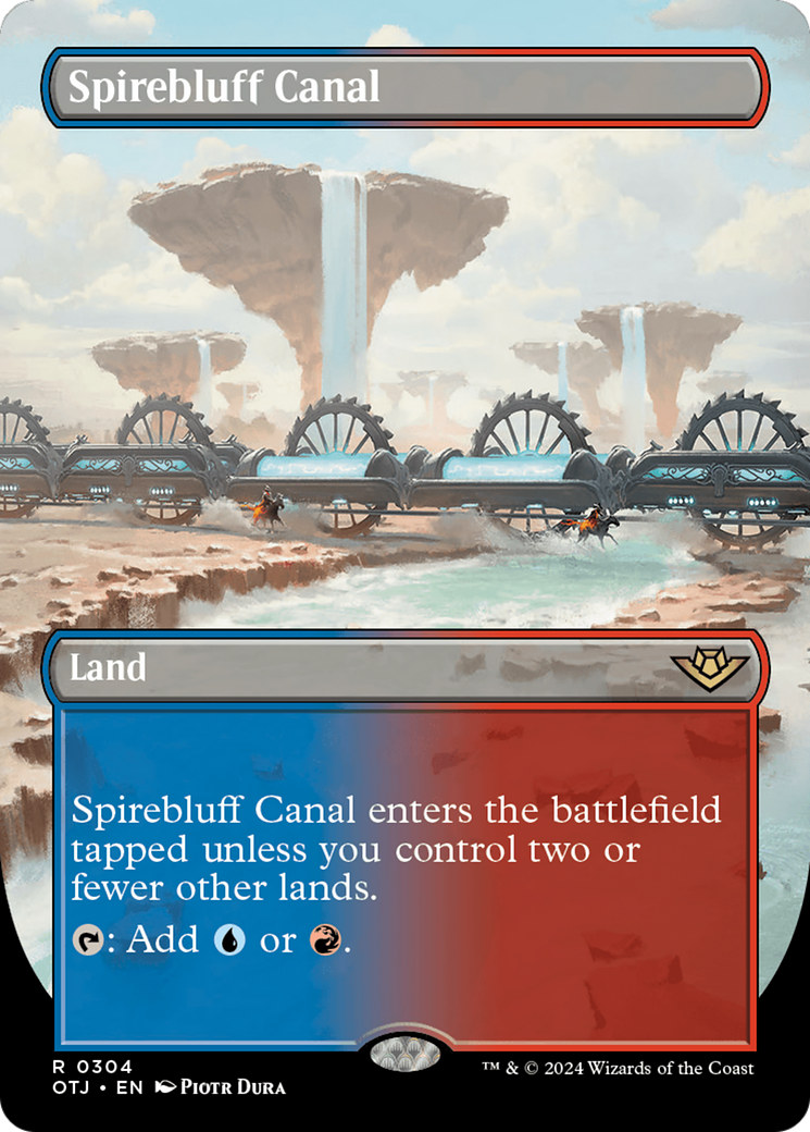 Magic: The Gathering - Spirebluff Canal Foil - Outlaws of Thunder Junction