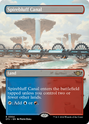Magic: The Gathering - Spirebluff Canal Foil - Outlaws of Thunder Junction