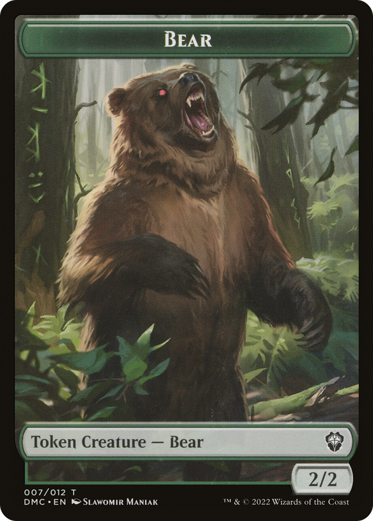 Magic: The Gathering - Bear Token - Dominaria United Commander Tokens