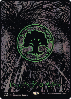 Magic: The Gathering - Forest #369 Foil - Phyrexia: All Will Be One