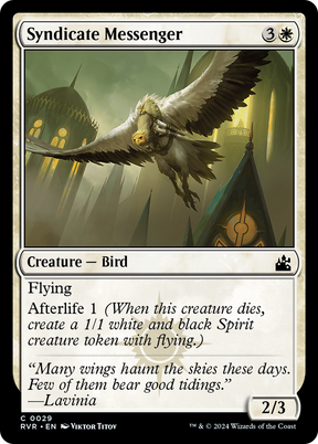 Magic: The Gathering - Syndicate Messenger Foil - Ravnica Remastered