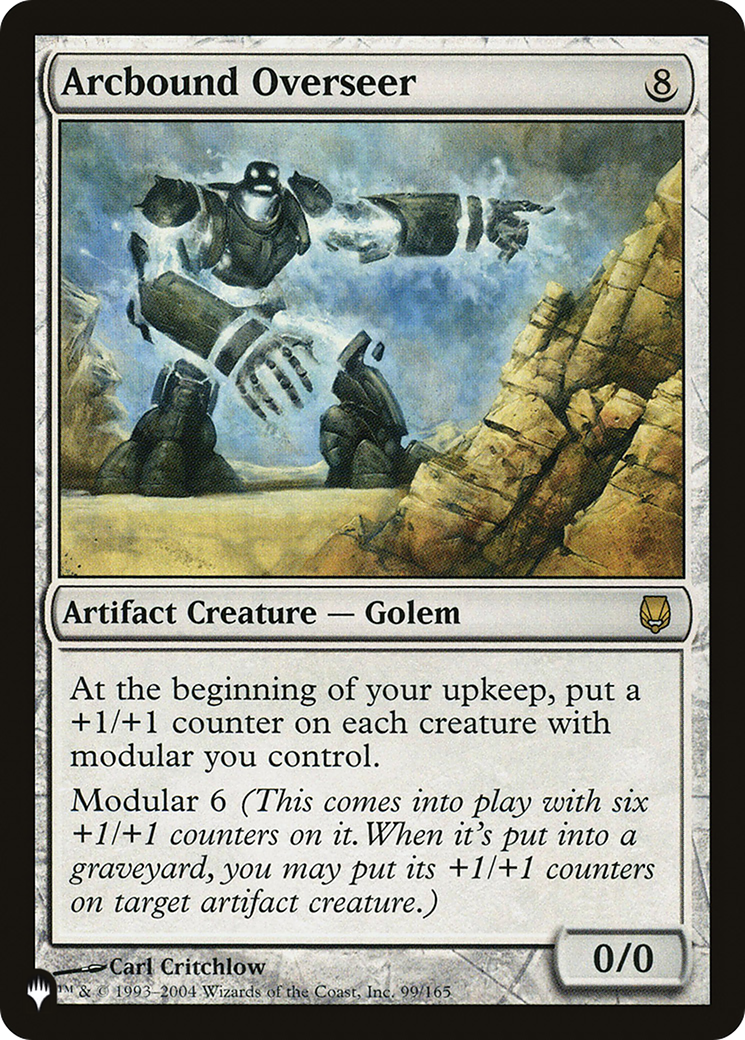 Magic: The Gathering - Arcbound Overseer - The List