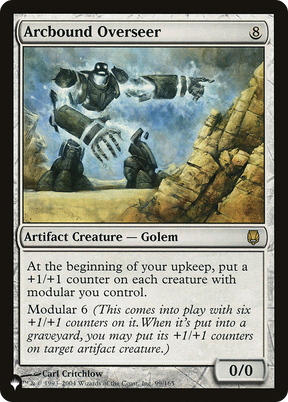 Magic: The Gathering - Arcbound Overseer - The List
