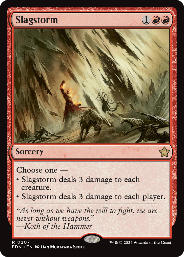 Magic: The Gathering - Slagstorm Foil - Foundations