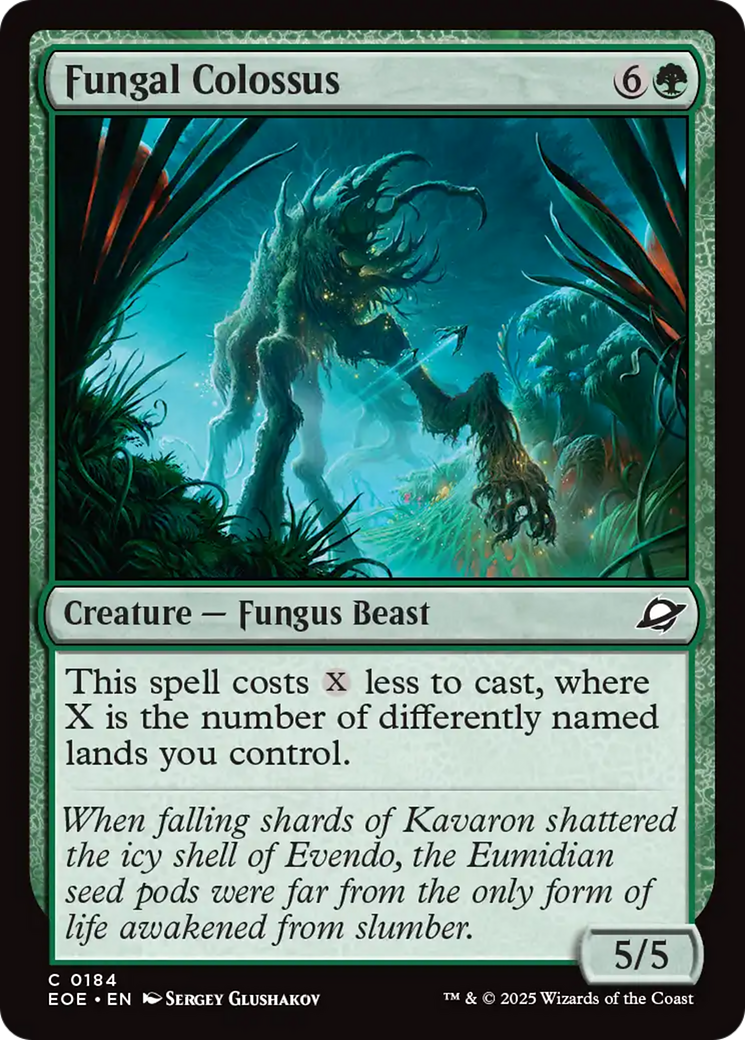 Magic: The Gathering - Fungal Colossus Foil - Edge of Eternities
