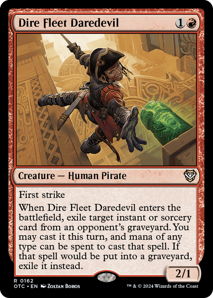 Magic: The Gathering - Dire Fleet Daredevil - Outlaws of Thunder Junction Commander