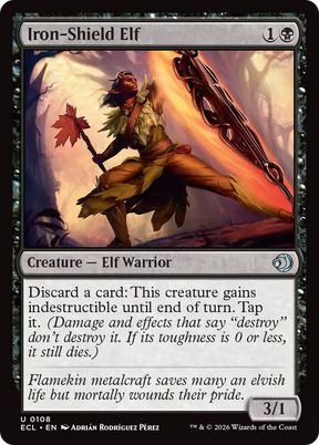 Magic: The Gathering - Iron-Shield Elf Foil - Lorwyn Eclipsed