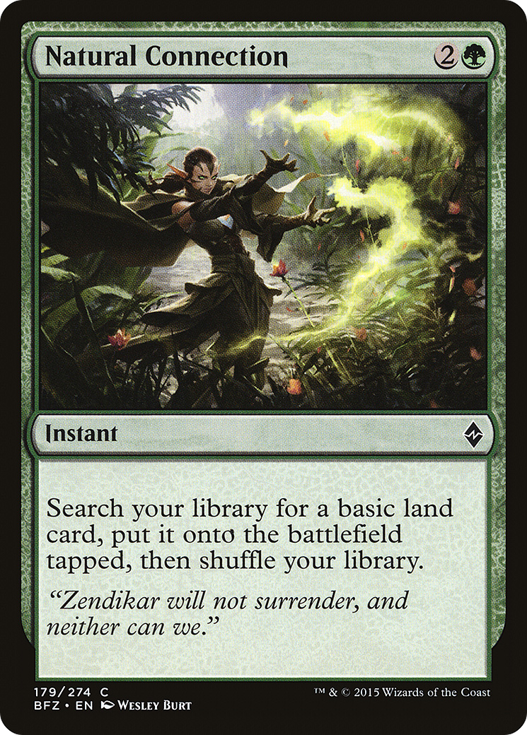 Magic: The Gathering - Natural Connection Foil - Battle for Zendikar