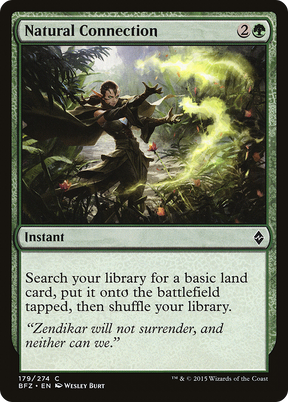 Magic: The Gathering - Natural Connection Foil - Battle for Zendikar