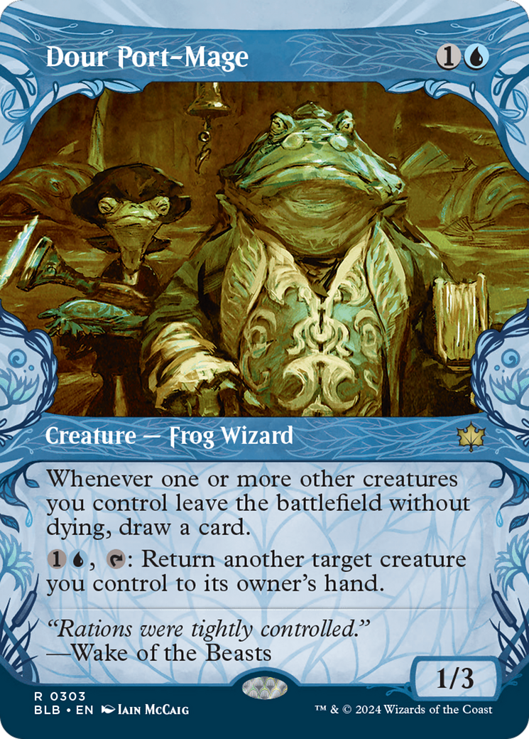 Magic: The Gathering - Dour Port-Mage Foil - Bloomburrow