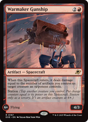 Magic: The Gathering - Warmaker Gunship Foil - Edge of Eternities