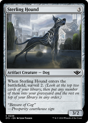 Magic: The Gathering - Sterling Hound Foil - Outlaws of Thunder Junction