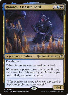 Magic: The Gathering - Ramses, Assassin Lord Foil - Dominaria United Commander