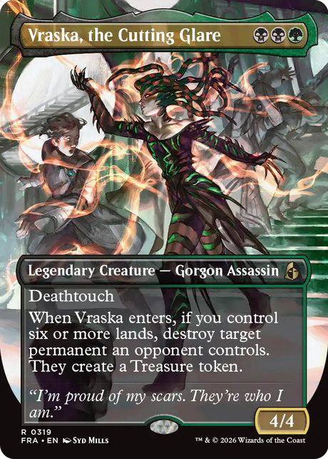 Magic: The Gathering - Vraska, the Cutting Glare Foil - Reality Fracture