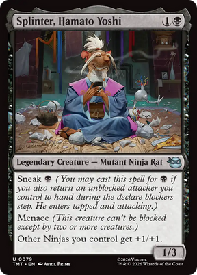 Magic: The Gathering - Splinter, Hamato Yoshi - Teenage Mutant Ninja Turtles