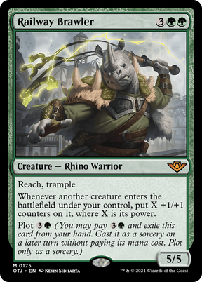 Magic: The Gathering - Railway Brawler Foil - Outlaws of Thunder Junction