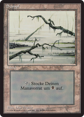 Magic: The Gathering - Sumpf - Foreign Black Border