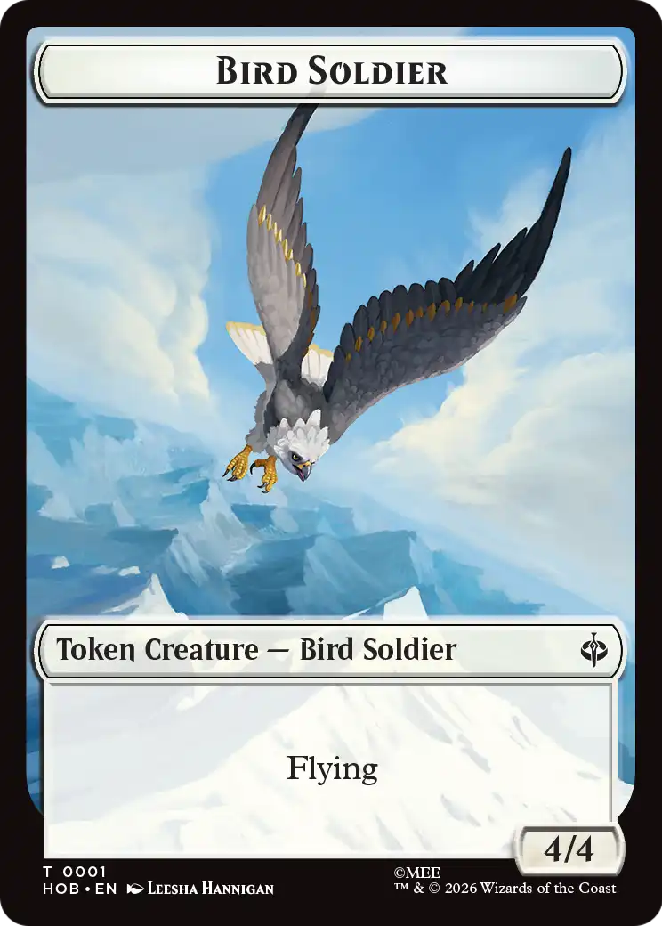 Magic: The Gathering - Bird Soldier Token - The Hobbit Tokens