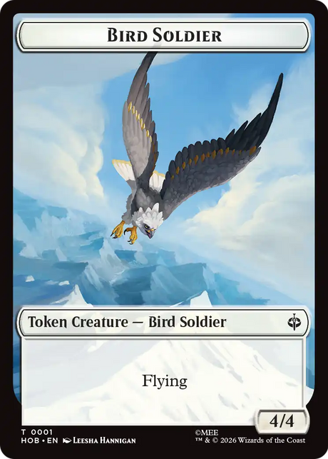 Magic: The Gathering - Bird Soldier Token - The Hobbit Tokens