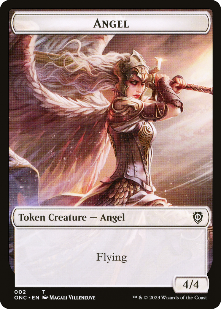 Magic: The Gathering - Angel Token - Phyrexia: All Will Be One Commander Tokens