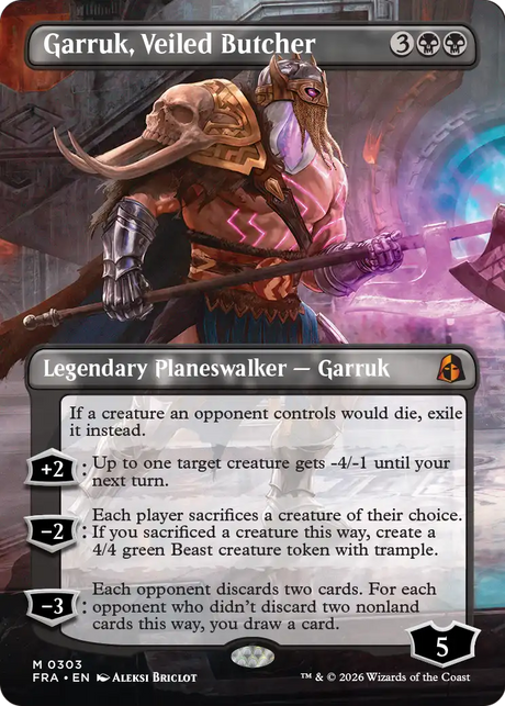 Magic: The Gathering - Garruk, Veiled Butcher Foil - Reality Fracture