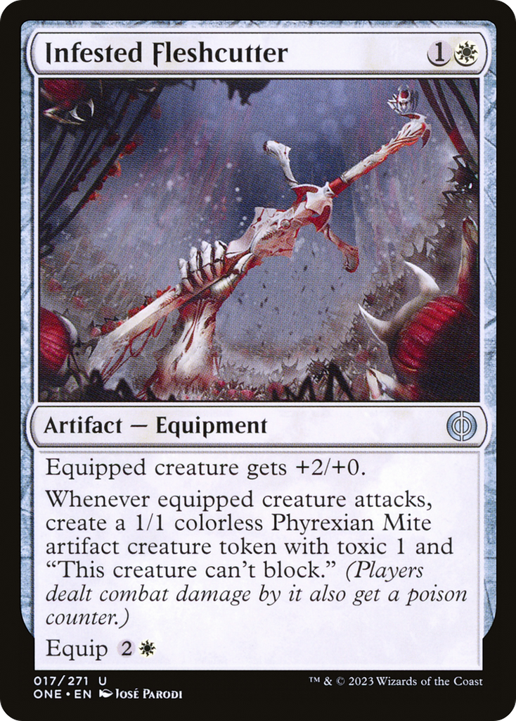 Magic: The Gathering - Infested Fleshcutter Foil - Phyrexia: All Will Be One