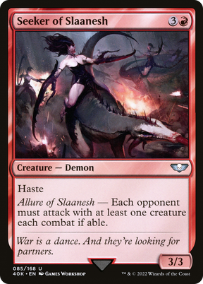 Magic: The Gathering - Seeker of Slaanesh - Warhammer 40000 Commander