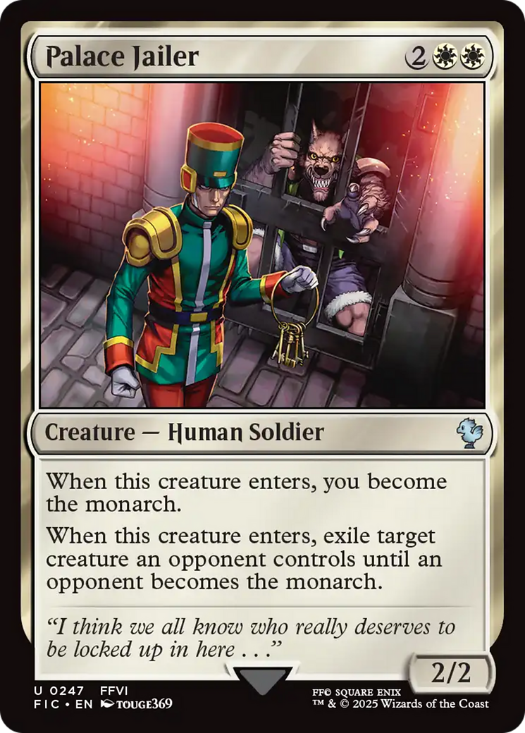 Magic: The Gathering - Palace Jailer - Final Fantasy Commander