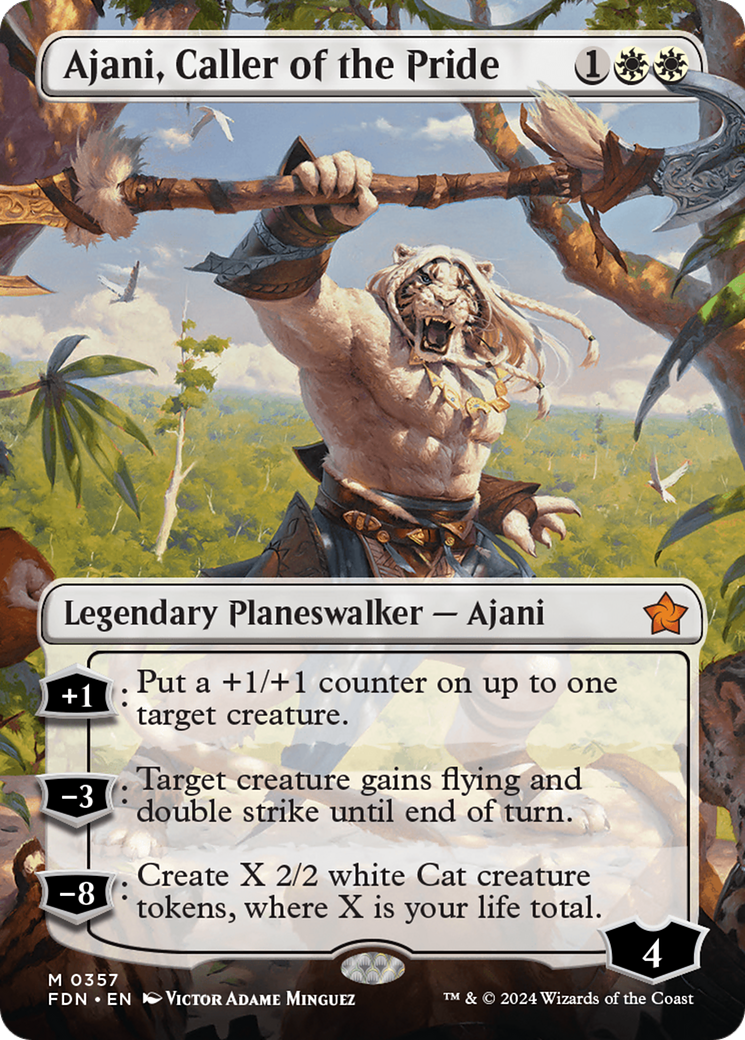 Magic: The Gathering - Ajani, Caller of the Pride Foil - Foundations