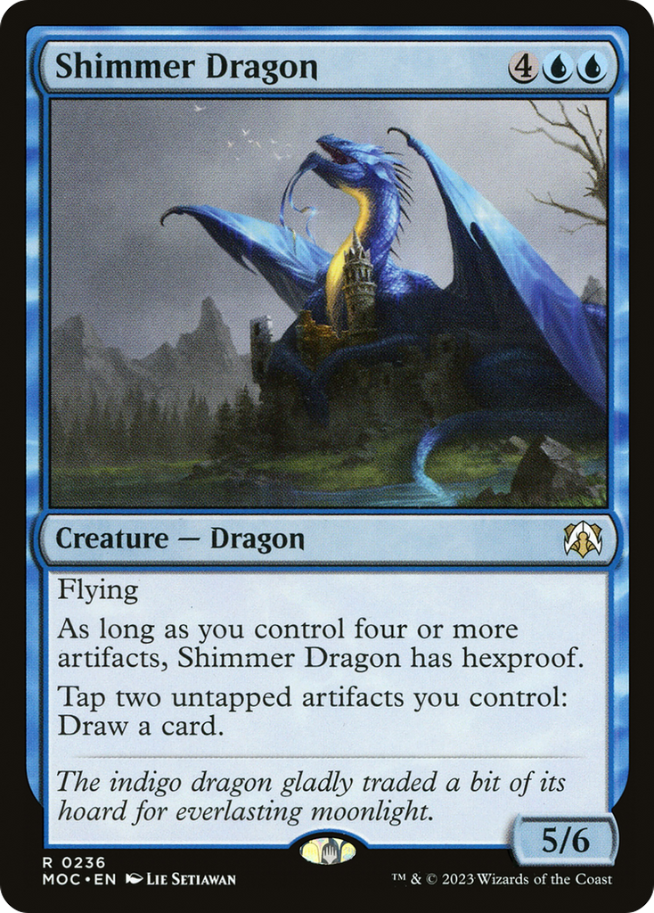 Magic: The Gathering - Shimmer Dragon - March of the Machine Commander