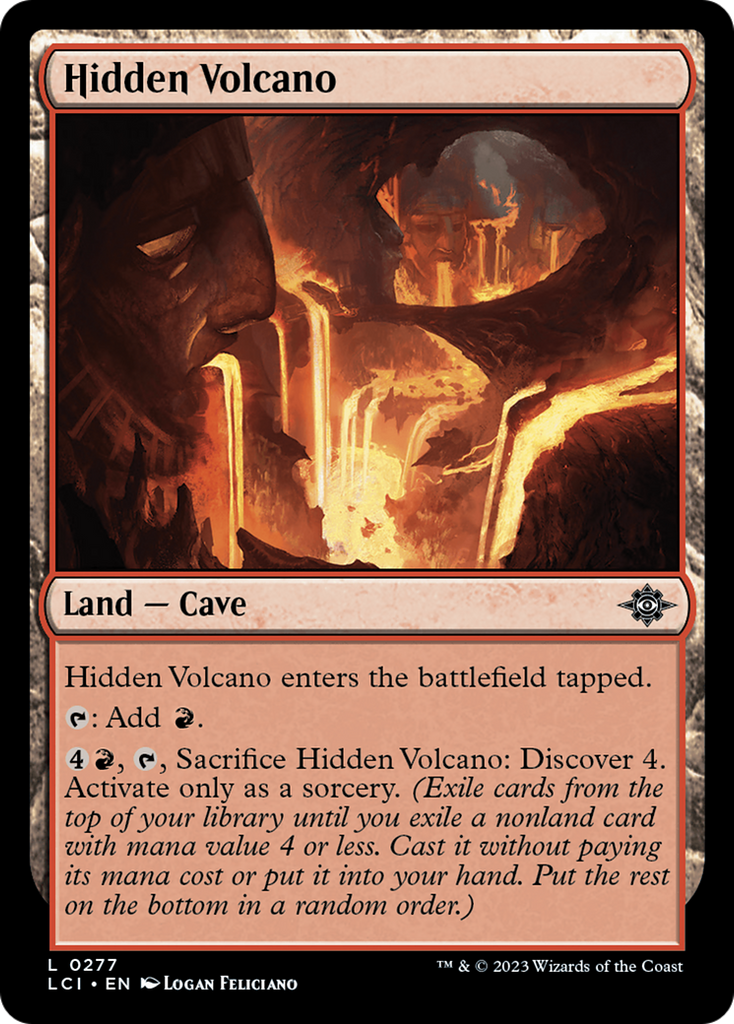 Magic: The Gathering - Hidden Volcano Foil - The Lost Caverns of Ixalan