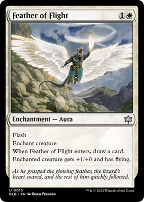 Magic: The Gathering - Feather of Flight Foil - Bloomburrow