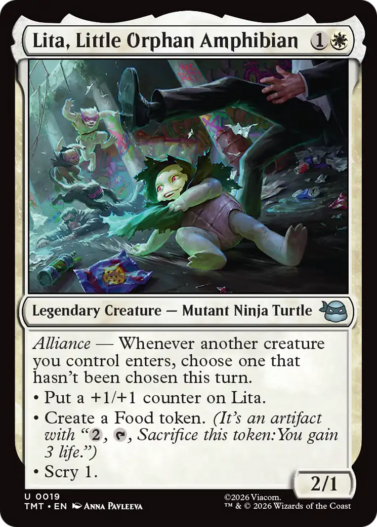 Magic: The Gathering - Lita, Little Orphan Amphibian - Teenage Mutant Ninja Turtles
