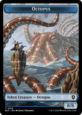 Magic: The Gathering - Octopus Token - Bloomburrow Commander Tokens