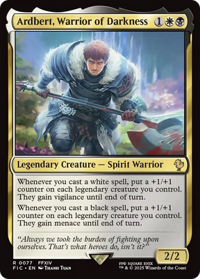 Magic: The Gathering - Ardbert, Warrior of Darkness - Final Fantasy Commander