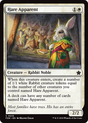 Magic: The Gathering - Hare Apparent Foil - Foundations