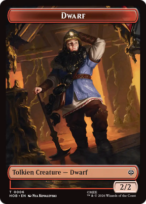 Magic: The Gathering - Dwarf Token - The Hobbit Tokens