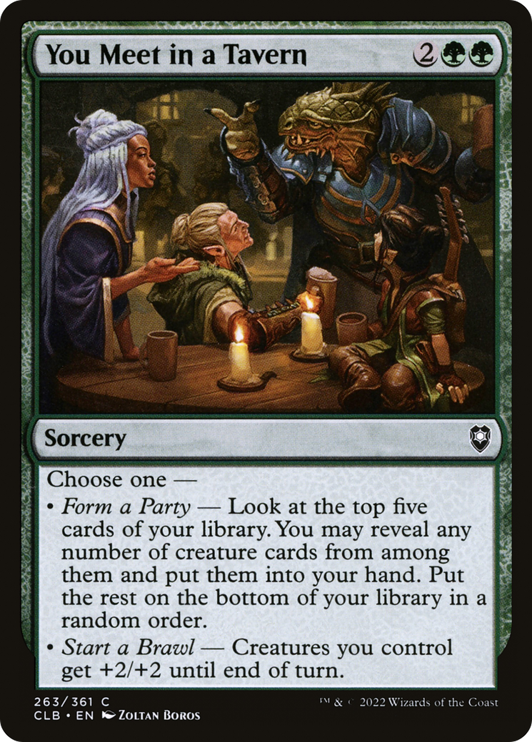 Magic: The Gathering - You Meet in a Tavern - Commander Legends: Battle for Baldur's Gate