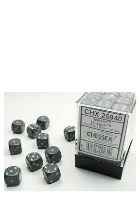 Chessex - 36er-Pack 12mm D6 Würfel - Speckled Hi-Tech