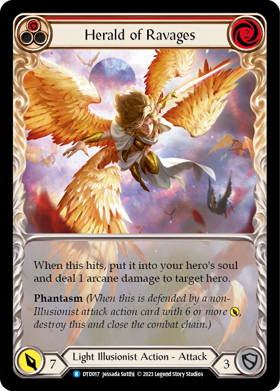 Flesh and Blood - Herald of Ravages (Red) Extended Art - Dusk till Dawn