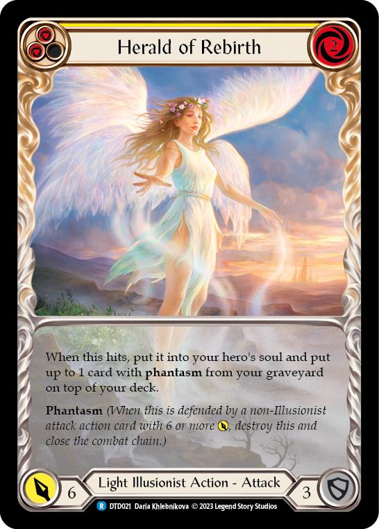Flesh and Blood - Herald of Rebirth (Yellow) Extended Art - Dusk till Dawn