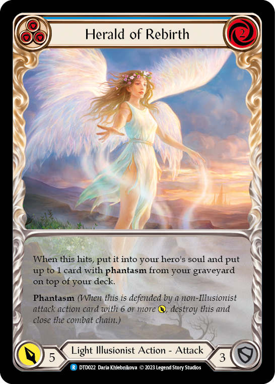 Flesh and Blood - Herald of Rebirth (Blue) Extended Art - Dusk till Dawn