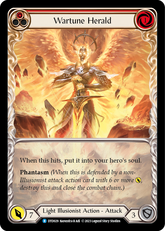 Flesh and Blood - Wartune Herald (Red) Extended Art - Dusk till Dawn